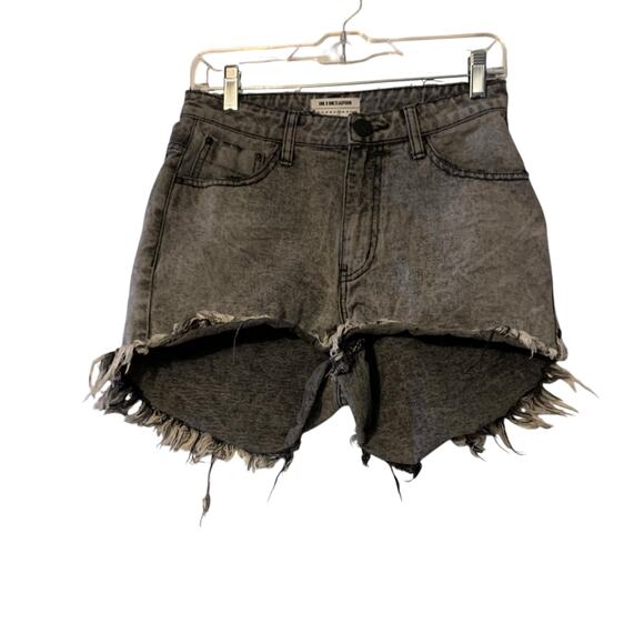 ONE X ONETEASPOON High Waist Bonita Denim Shorts 28 - Picture 2 of 9